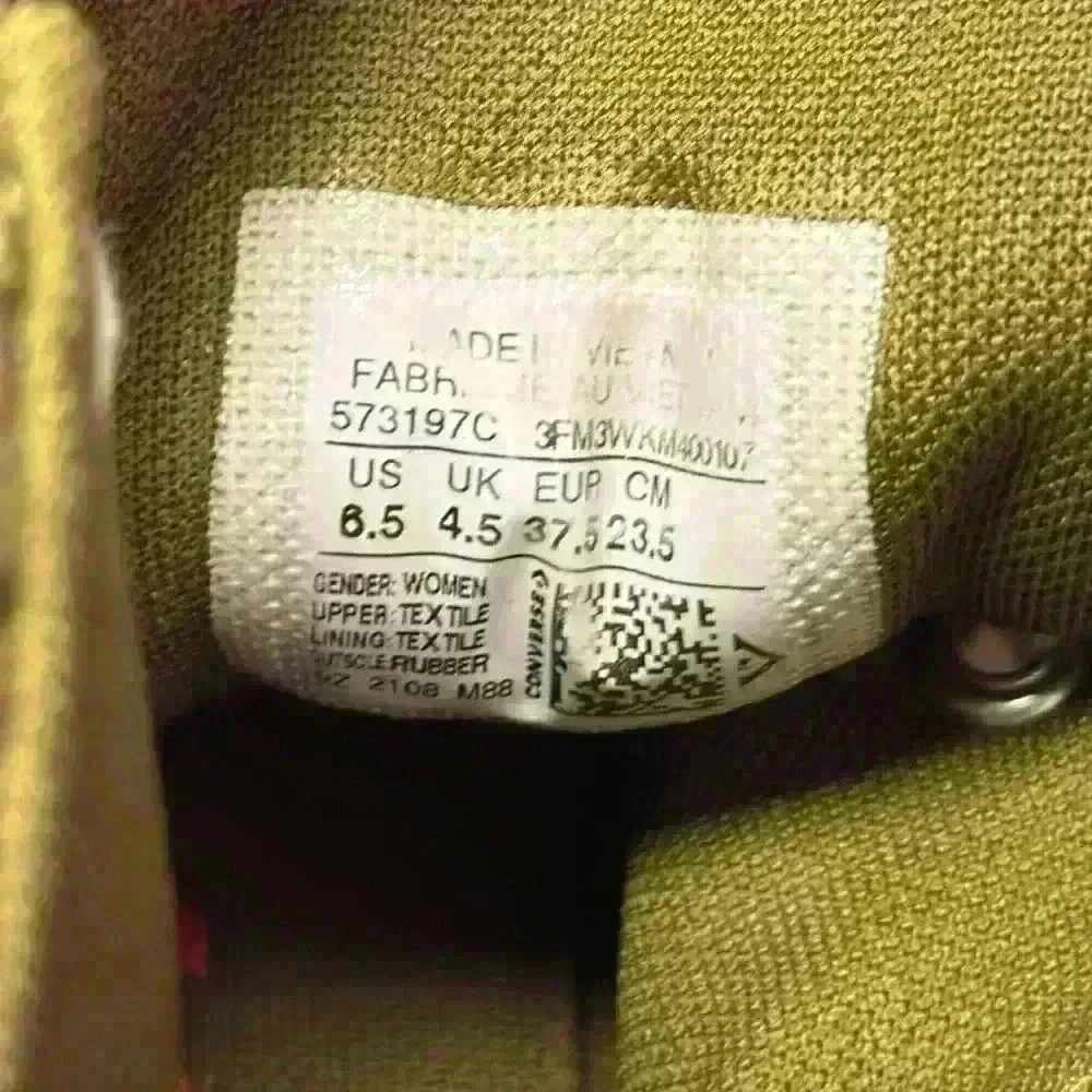 Converse Run Star Hike High Women's Fur Green Moss Lace Up 573197C Size 6.5 - Picture 9 of 15